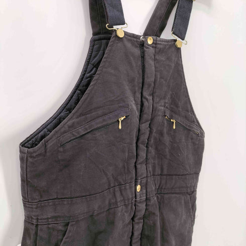 キー KEY POLAR KING  裏地 キルティング ダック地 中綿 サイド ジップ ボタン ペインター オーバーオール ツナギ ビックサイズ メンズ